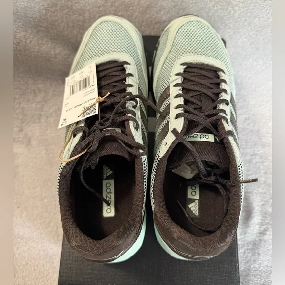 Adidas Women’s Adizero Adios OG Dark Brown Ash Green Sneaker Size 9 - Picture 7 of 9
